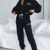 Sweatpants | White Fox Boutique About That Time Sweatpants black