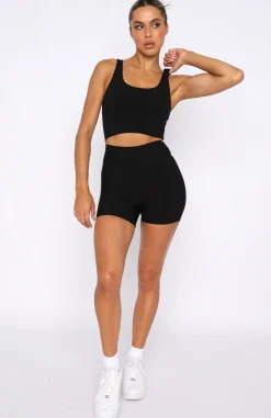 Sports Bras & Crops | White Fox Boutique Activation Sports Crop black