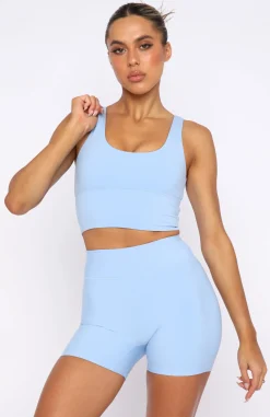 Sports Bras & Crops | White Fox Boutique Activation Sports Crop Sky blue