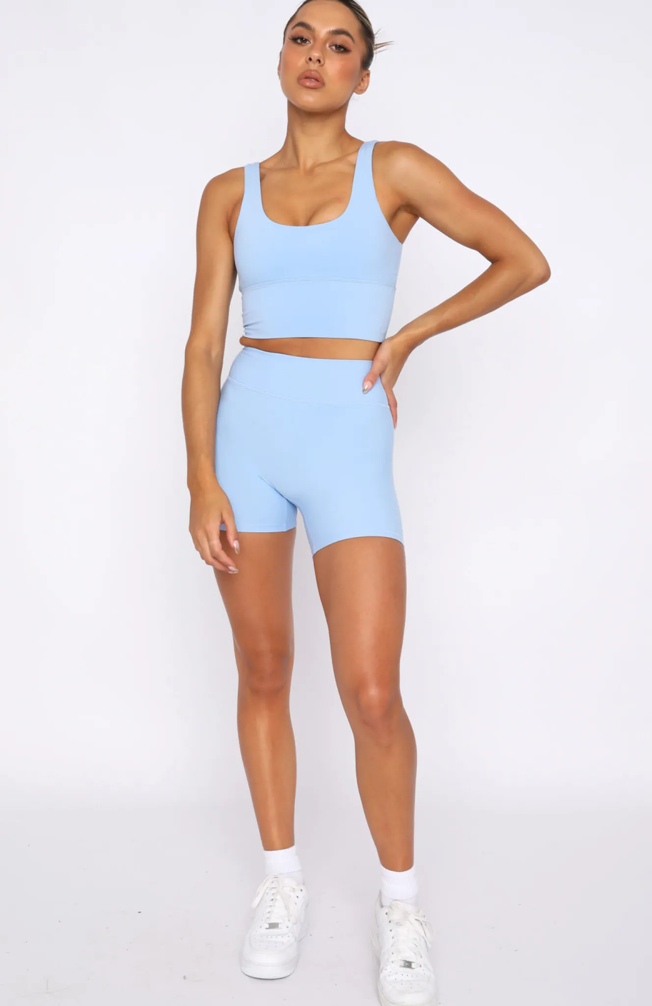 Sports Bras & Crops | White Fox Boutique Activation Sports Crop Sky blue