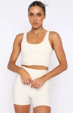 Sports Bras & Crops | White Fox Boutique Activation Sports Crop Stone nude