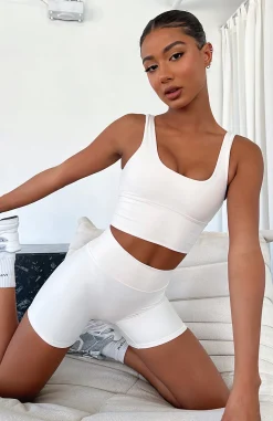 Sports Bras & Crops | White Fox Boutique Activation Sports Crop Stone nude