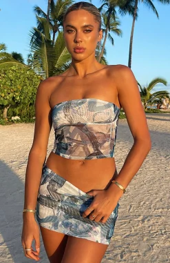 Restocked | White Fox Boutique Addicted To You Mini Skirt Ultramarine blue