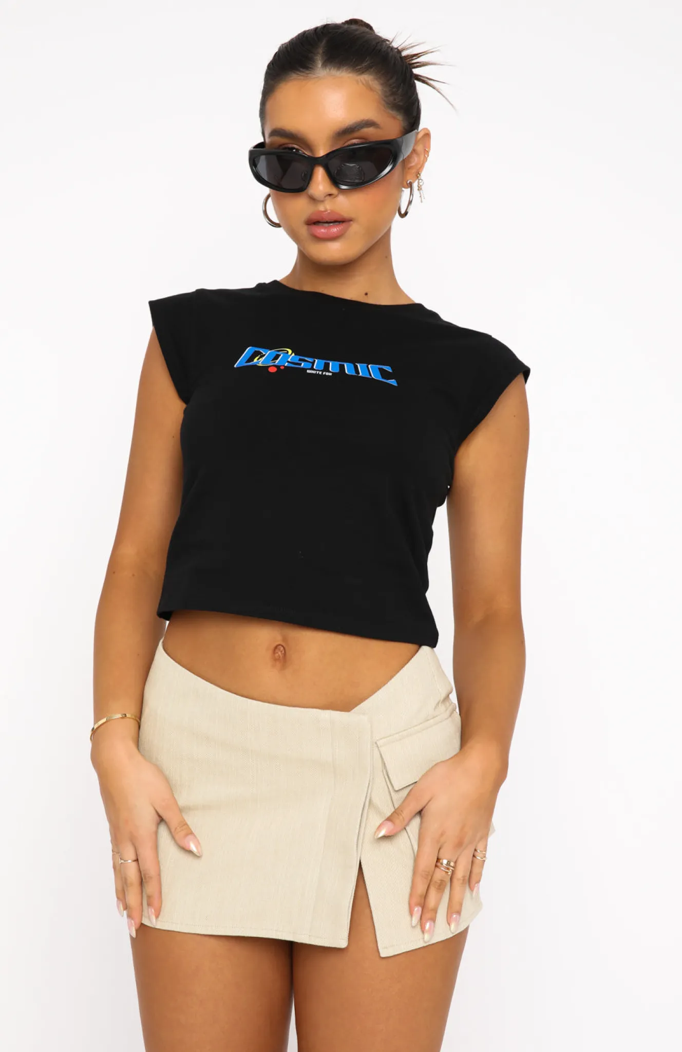 Shirts & Blouses | White Fox Boutique Adding Spice Baby Tee black