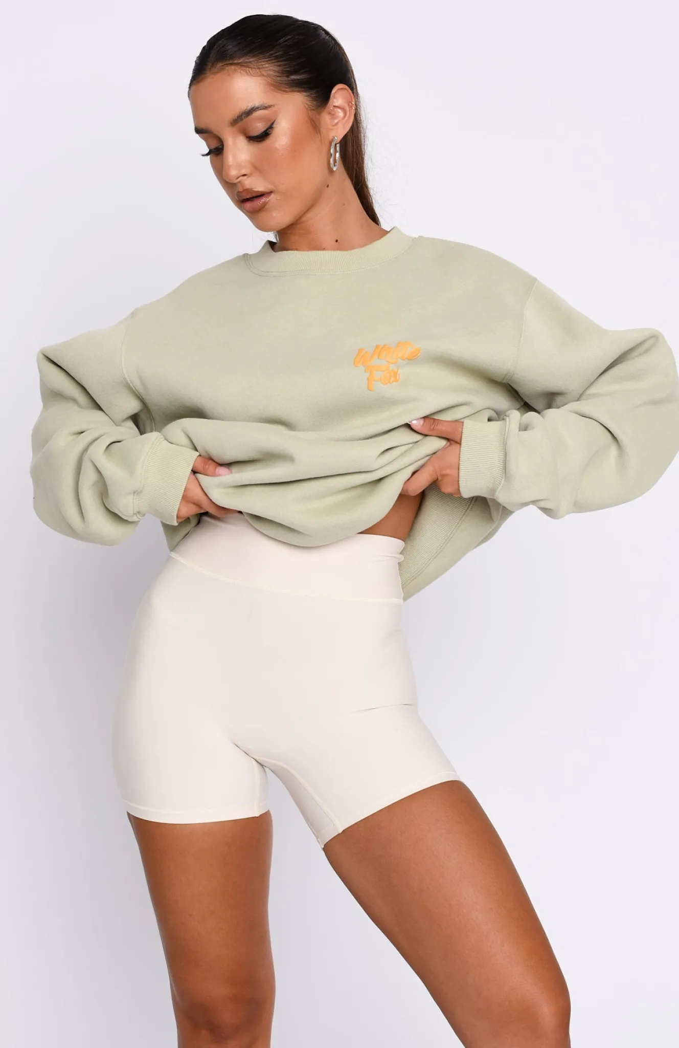 Jackets & Blazers | White Fox Boutique All Eyes On Us Oversized Sweater Light Khaki green