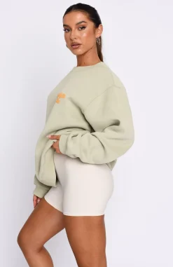 Jackets & Blazers | White Fox Boutique All Eyes On Us Oversized Sweater Light Khaki green