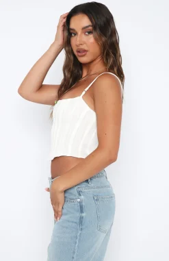 Shirts & Blouses | White Fox Boutique All Falls Down Bustier white