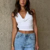 Shirts & Blouses | White Fox Boutique All Me Tie Back Top white
