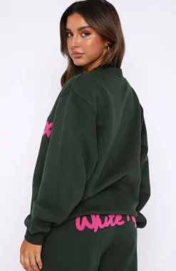 Jackets & Blazers | White Fox Boutique All Time Favourite Oversized Sweater Dark green