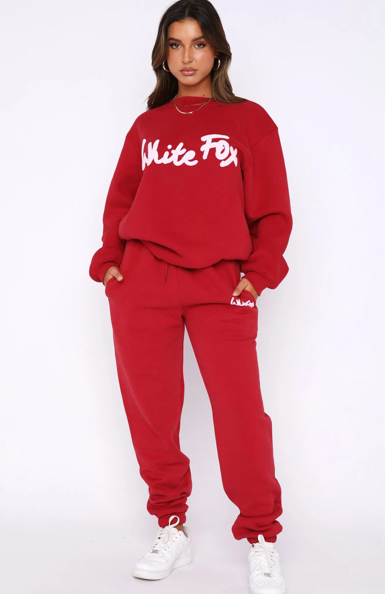 Jackets & Blazers | White Fox Boutique All Time Favourite Oversized Sweater red