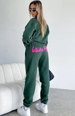Sweatpants | White Fox Boutique All Time Favourite Sweatpants Dark green