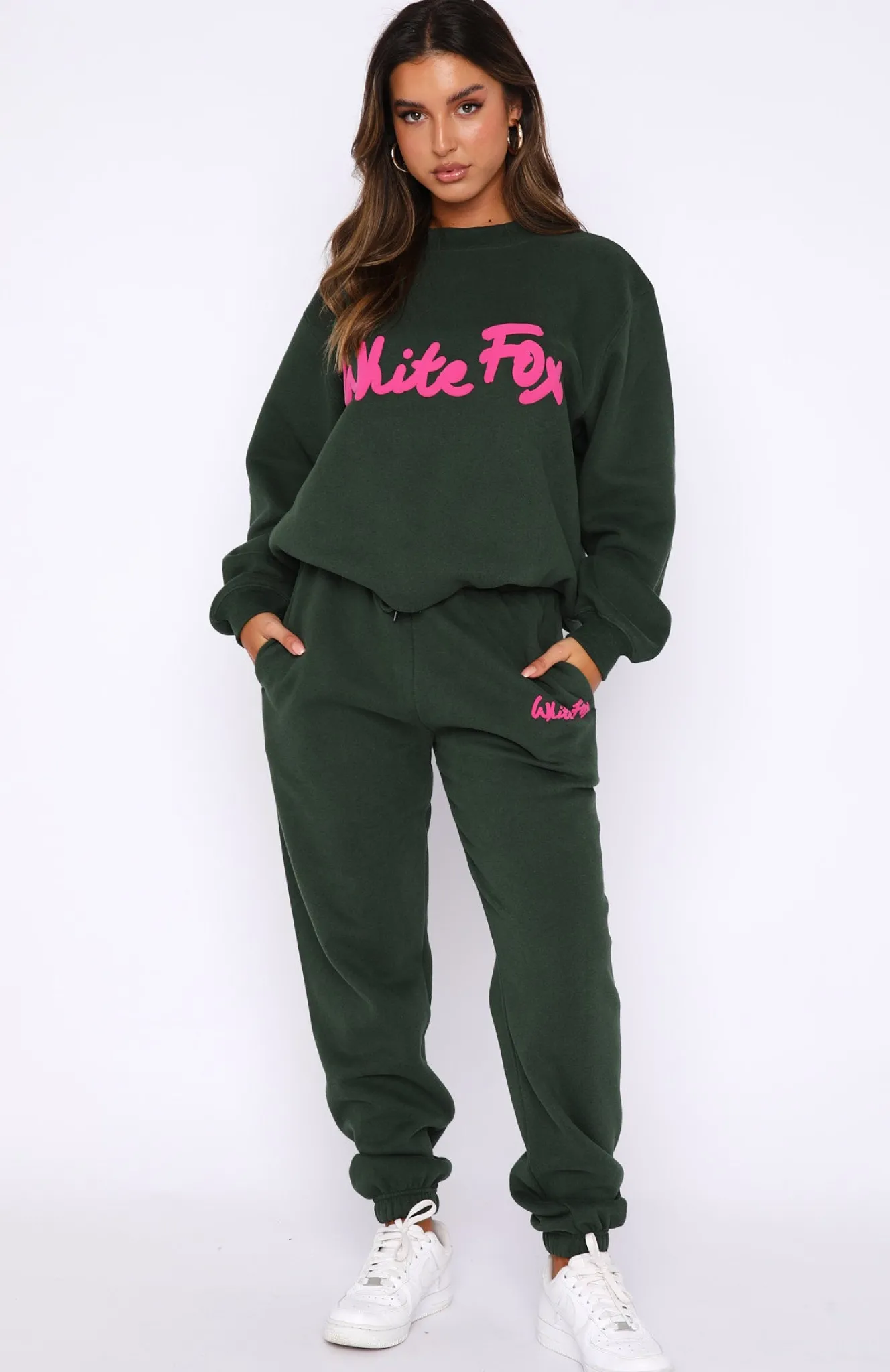 Sweatpants | White Fox Boutique All Time Favourite Sweatpants Dark green