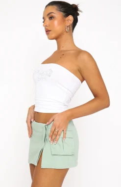 Shirts & Blouses | White Fox Boutique All You Got Strapless Crop white
