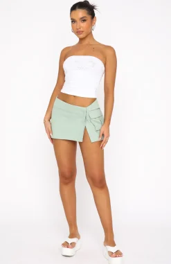 Shirts & Blouses | White Fox Boutique All You Got Strapless Crop white