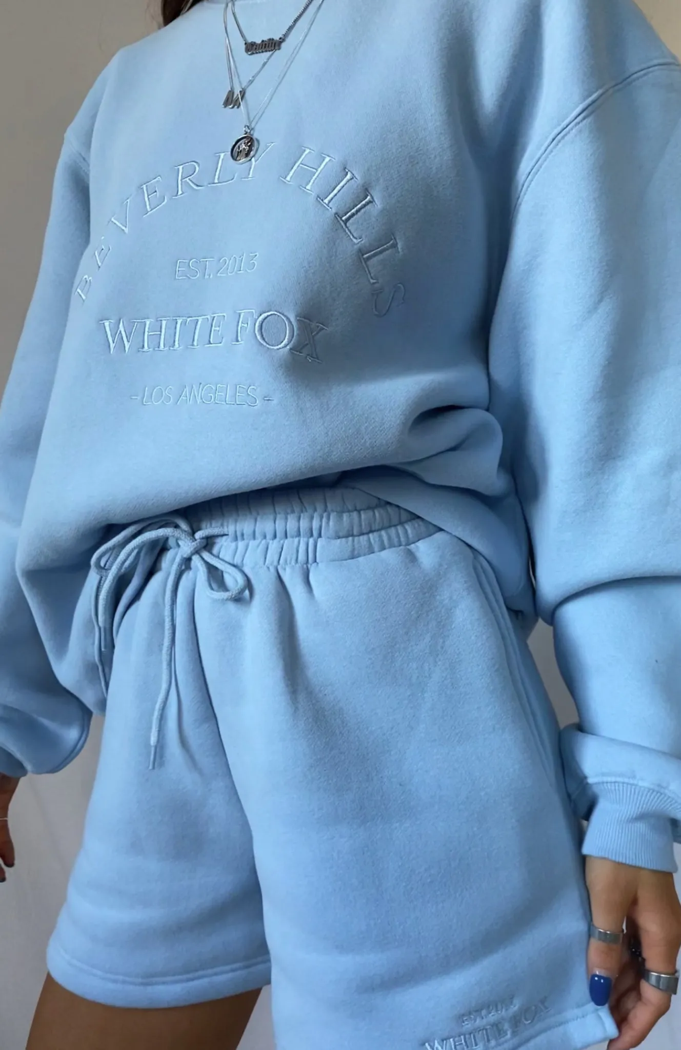 Shorts | White Fox Boutique Along For The Ride Lounge Shorts Ice blue