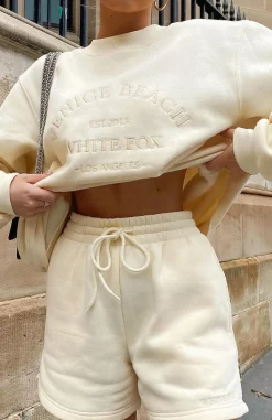 Shorts | White Fox Boutique Along For The Ride Lounge Shorts Butter yellow