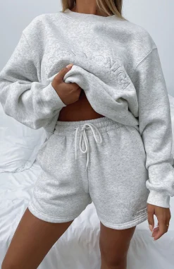 Shorts | White Fox Boutique Along For The Ride Lounge Shorts Marle grey