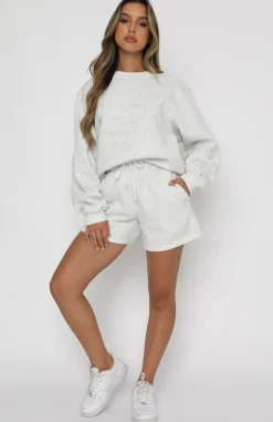 Shorts | White Fox Boutique Along For The Ride Lounge Shorts Marle grey