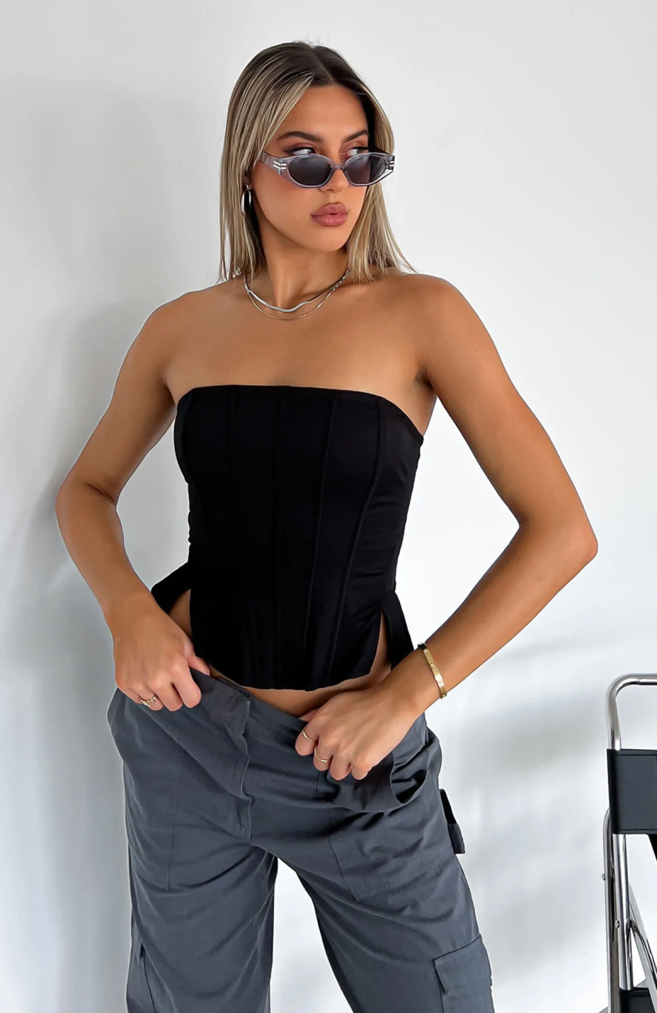Shirts & Blouses | White Fox Boutique Always A Good Idea Bustier black