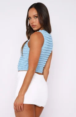Shirts & Blouses | White Fox Boutique Always In Style Crop blue