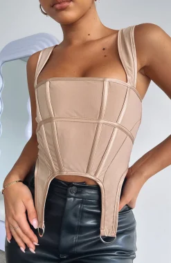 Shirts & Blouses | White Fox Boutique Always Thriving Bustier Stone nude