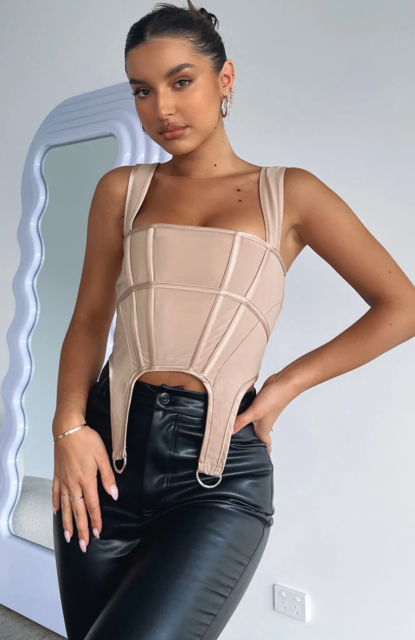 Shirts & Blouses | White Fox Boutique Always Thriving Bustier Stone nude