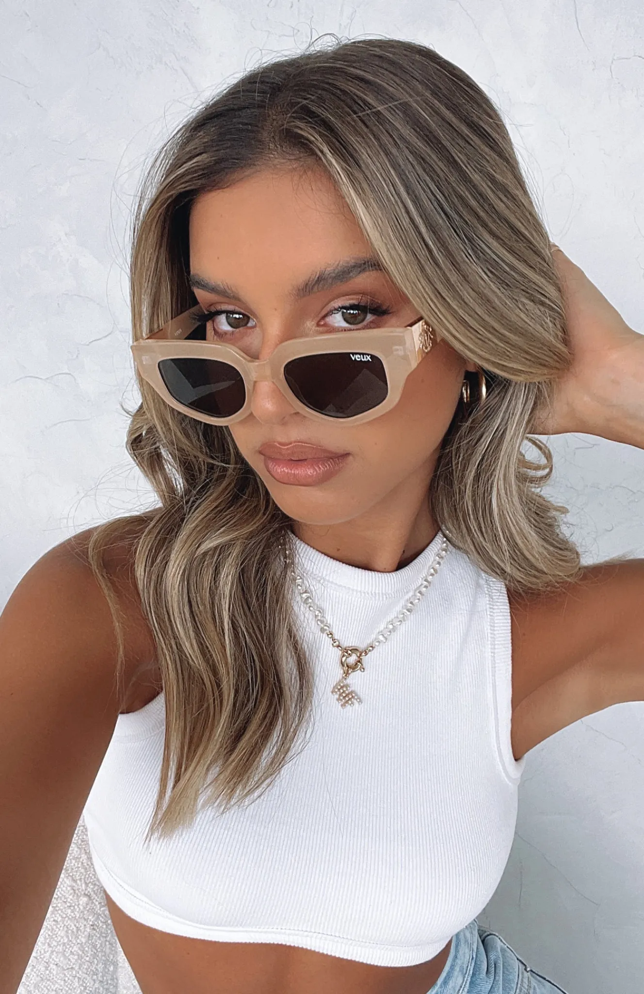Sunglasses | White Fox Boutique Amalfi Sunglasses Sand nude