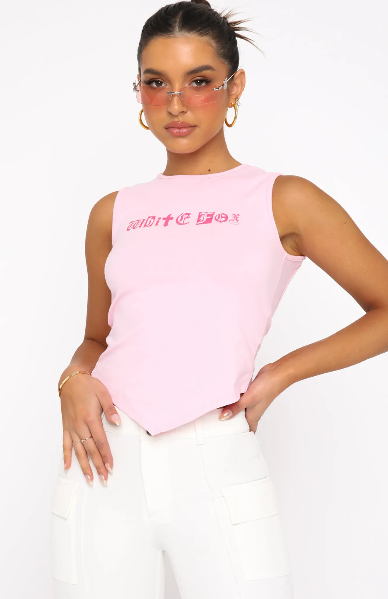 Shirts & Blouses | White Fox Boutique Angel Energy Backless Tank pink