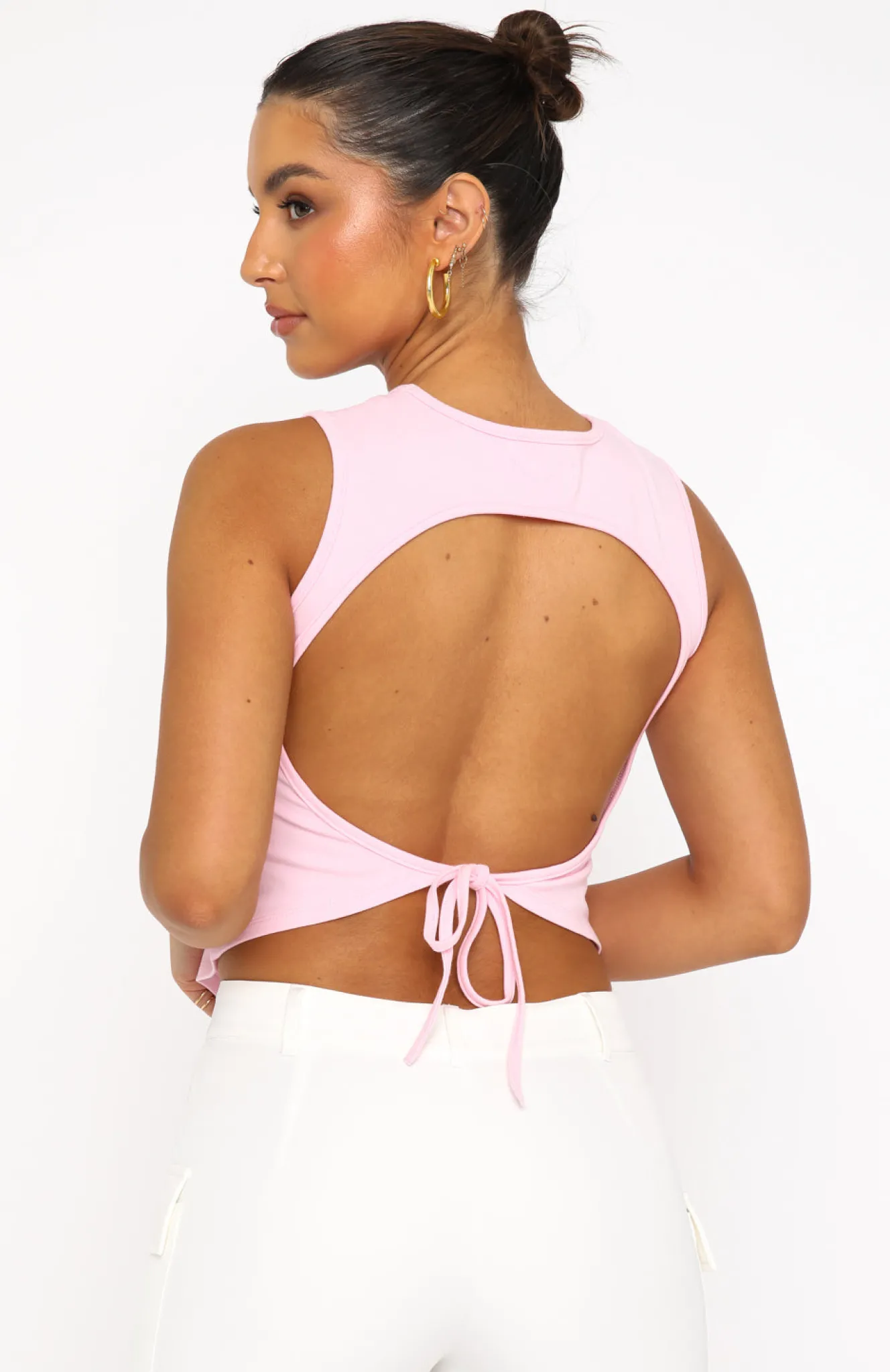 Shirts & Blouses | White Fox Boutique Angel Energy Backless Tank pink