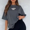 Shirts & Blouses | White Fox Boutique Another Dimension Oversized Tee Charcoal grey
