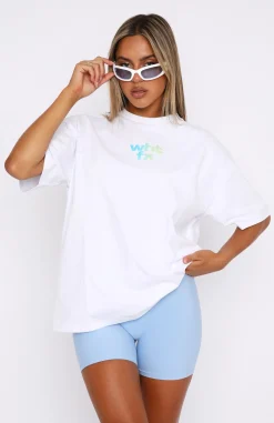 Shirts & Blouses | White Fox Boutique Another Dimension Oversized Tee white