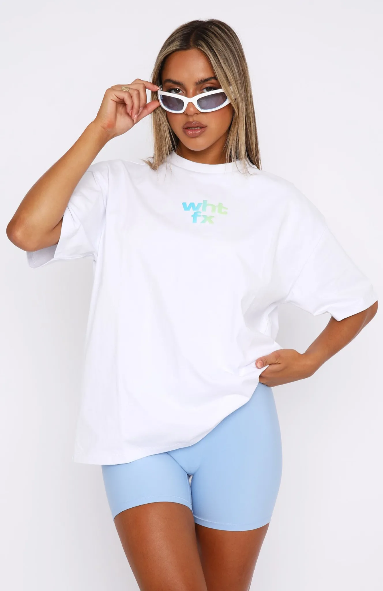 Shirts & Blouses | White Fox Boutique Another Dimension Oversized Tee white