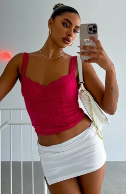 Shirts & Blouses | White Fox Boutique Attention On You Lace Cami Hot pink