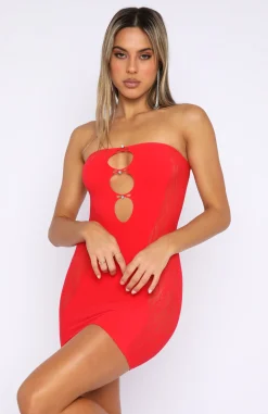Restocked | White Fox Boutique Attention Seeker Mini Dress red
