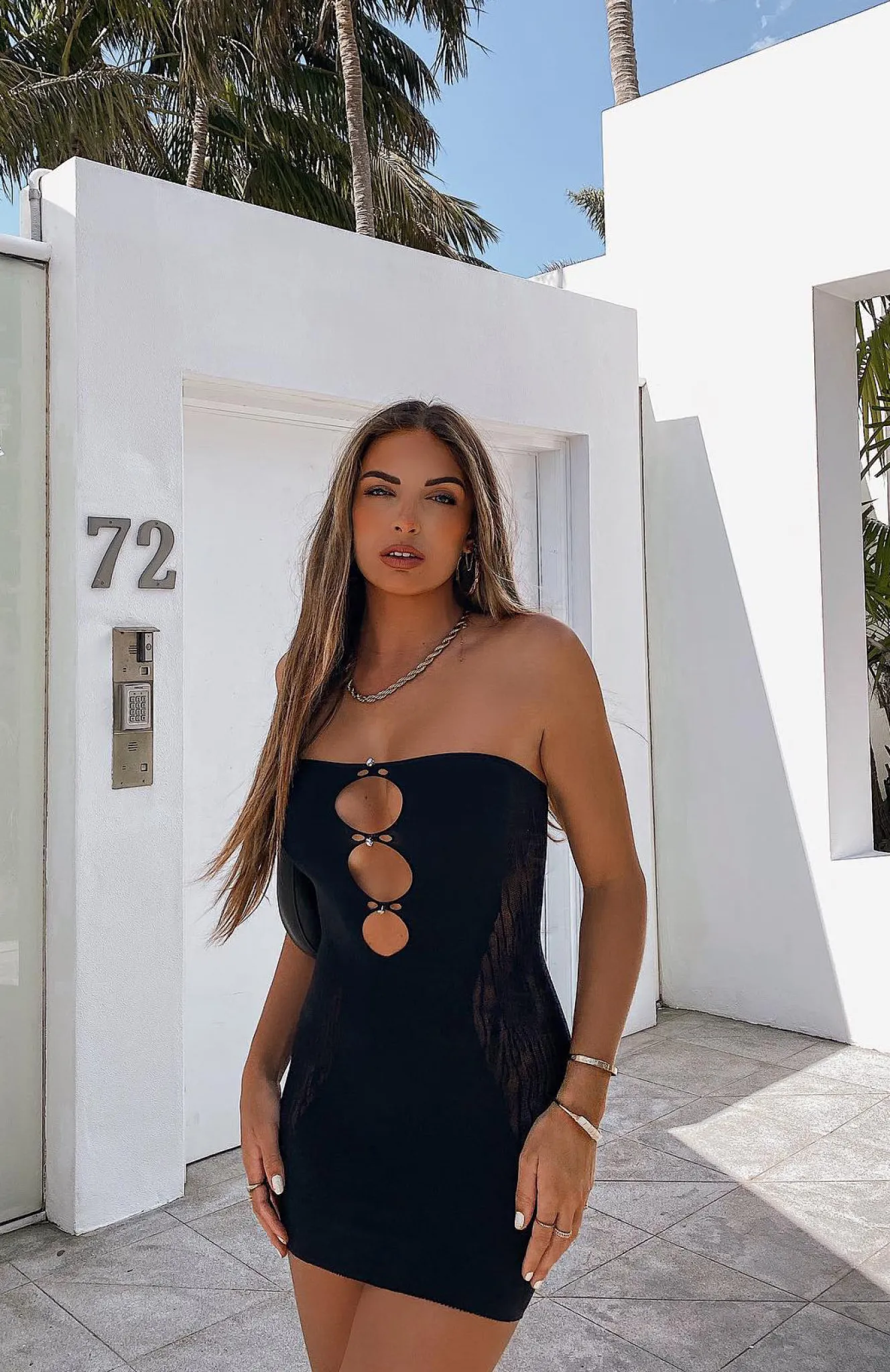 Restocked | White Fox Boutique Attention Seeker Mini Dress black