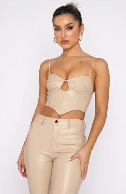 Shirts & Blouses | White Fox Boutique Back Again Bustier Taupe nude