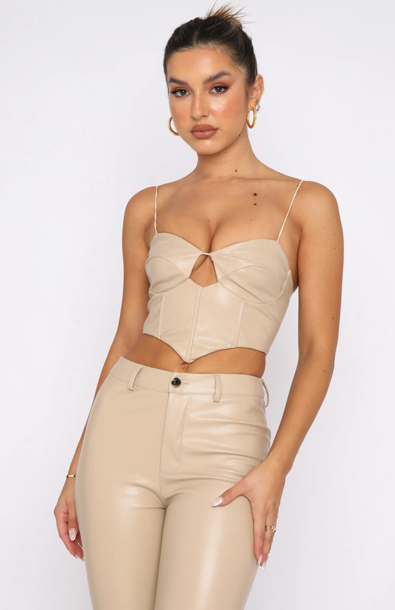 Shirts & Blouses | White Fox Boutique Back Again Bustier Taupe nude
