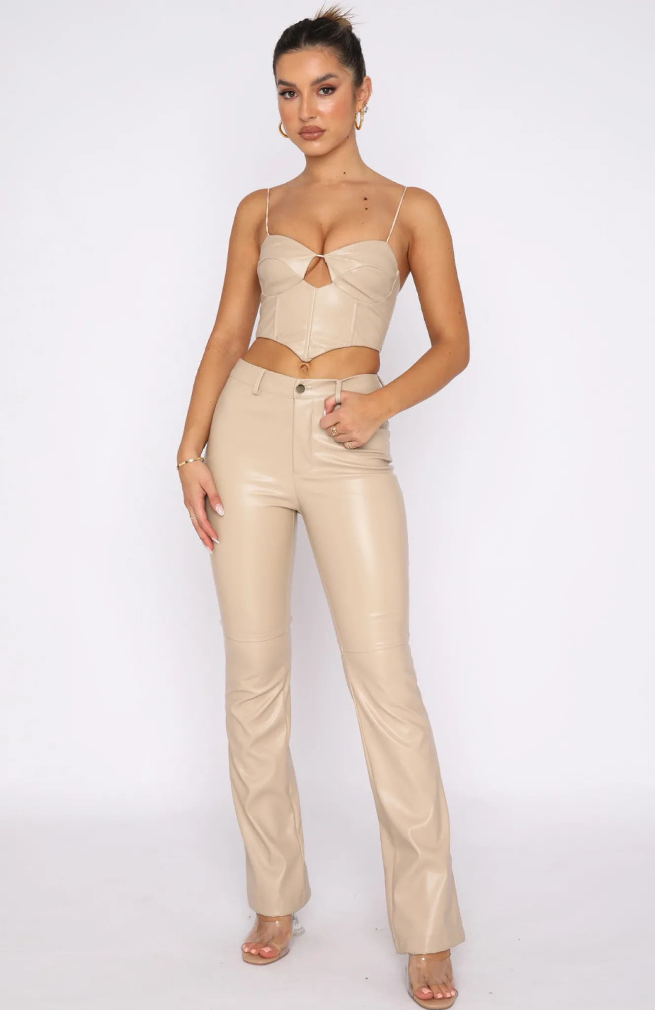 Shirts & Blouses | White Fox Boutique Back Again Bustier Taupe nude
