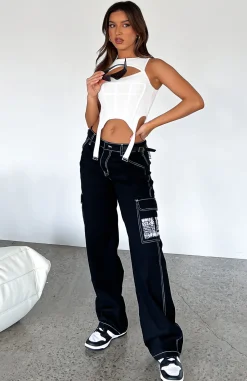 Pants | White Fox Boutique Back On Top Cargo Pants black