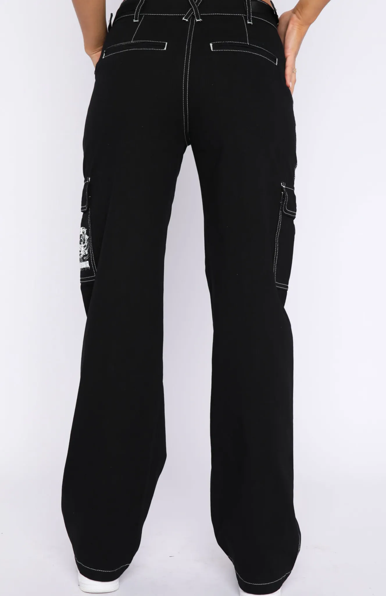 Pants | White Fox Boutique Back On Top Cargo Pants black