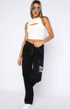 Pants | White Fox Boutique Back On Top Cargo Pants black