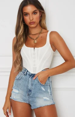 Shirts & Blouses | White Fox Boutique Bad Gal Bustier white