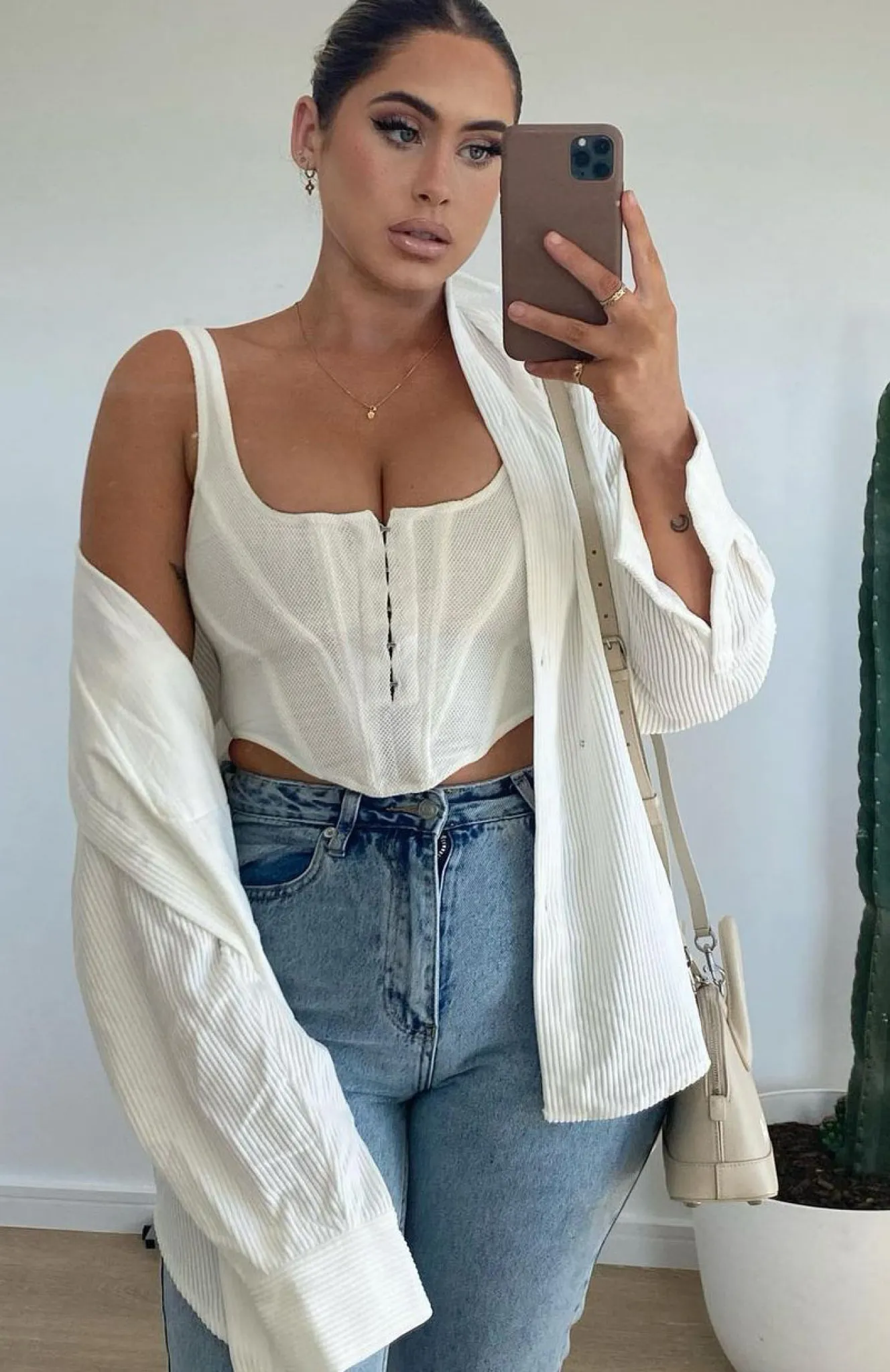 Shirts & Blouses | White Fox Boutique Bad Gal Bustier white