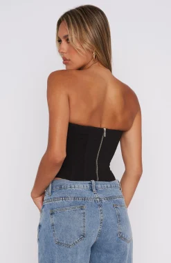 Shirts & Blouses | White Fox Boutique Banking On Me Strapless Bustier black