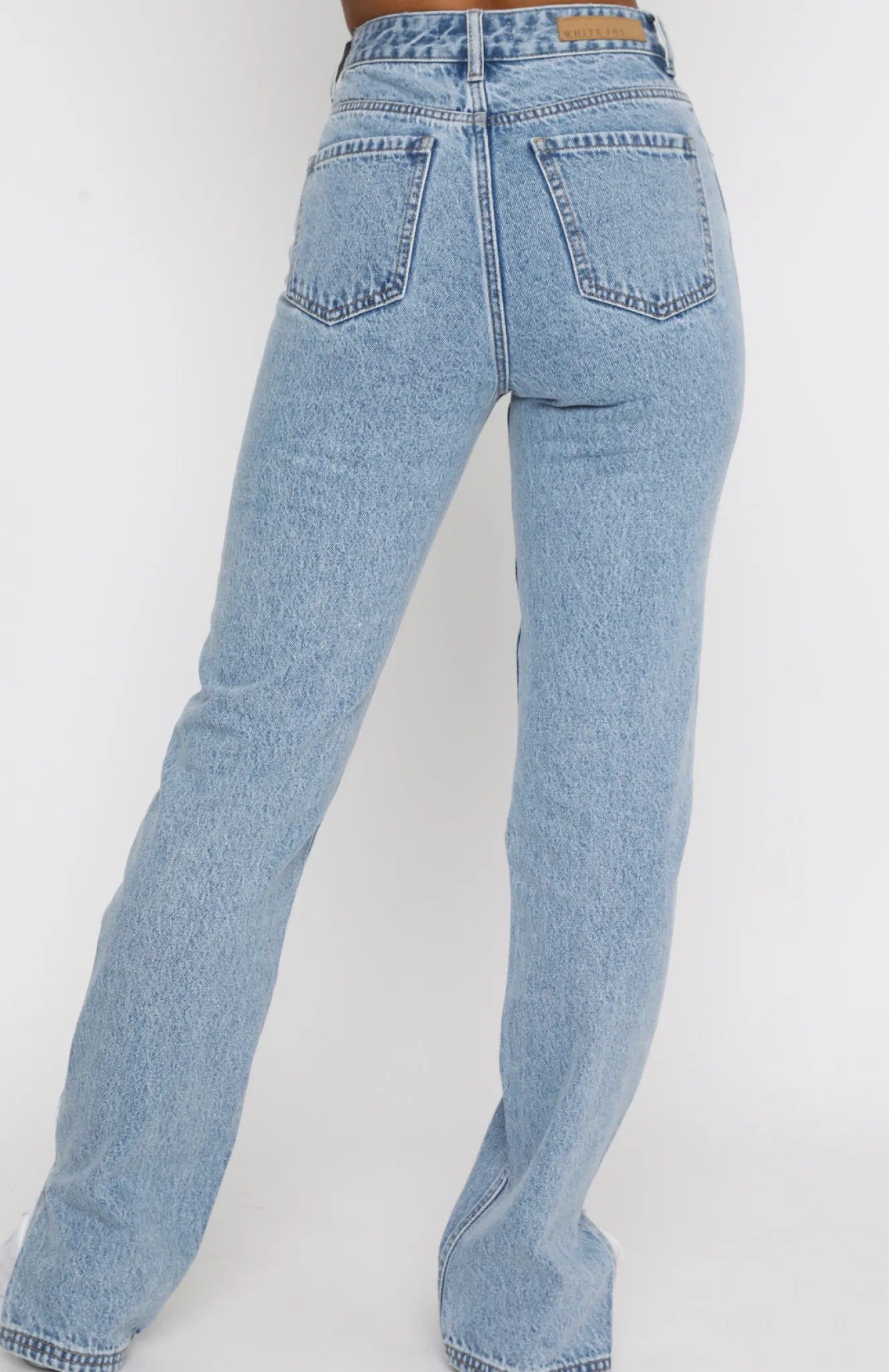 Denim | White Fox Boutique Be Cool Straight Leg Denim Jeans Washed blue