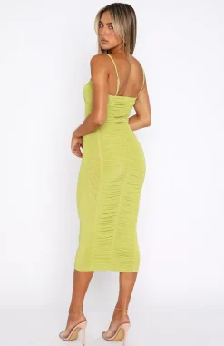 Formal Dresses | White Fox Boutique Beautiful Day Mesh Midi Dress Matcha green