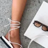 Slides | White Fox Boutique Becca Sandals Bone PU nude