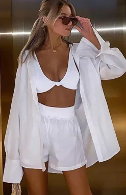 Shirts & Blouses | White Fox Boutique Behind The Look Shirt white