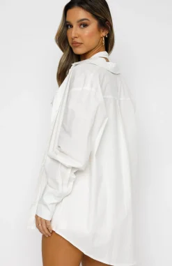 Shirts & Blouses | White Fox Boutique Behind The Look Shirt white