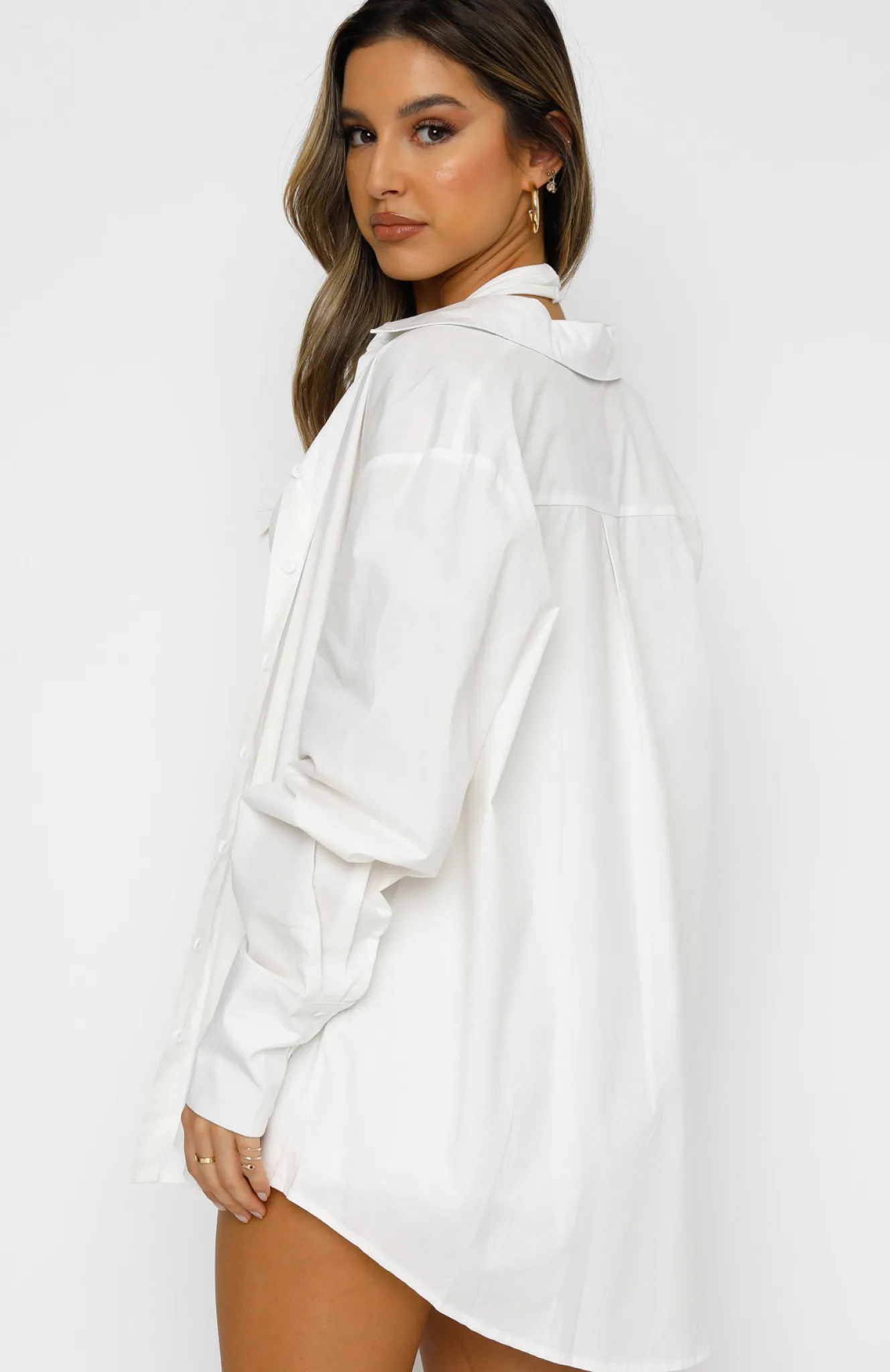 Shirts & Blouses | White Fox Boutique Behind The Look Shirt white